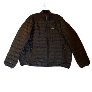 Gerry mens black Puffer Jacket XXL quilted multiple zippered pockets